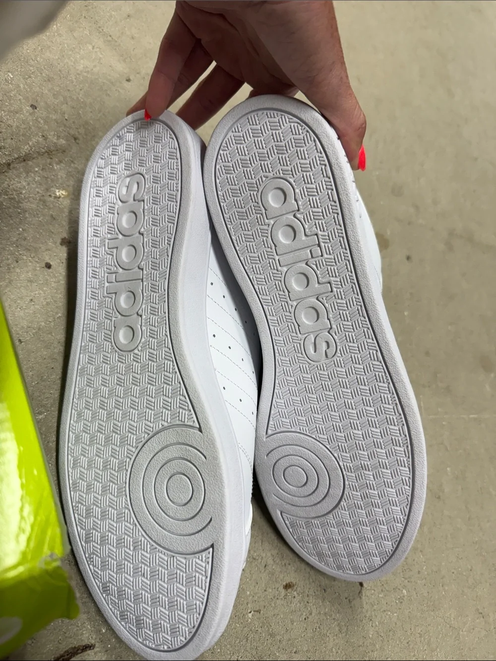 adidas White Men's Low-Top Leather Sneakers